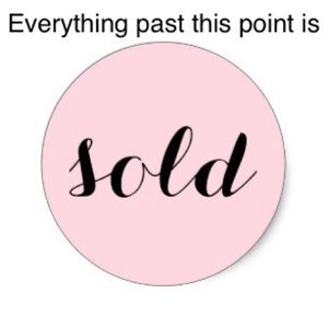 Sold - past this point